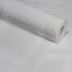Anaglypta Pack Of 2 Edwardian Panel Luxury Paintable Wallpaper, White Blown Vinyl