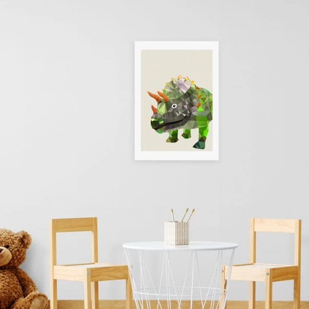 East End Prints Triceratops Print 3 East End Prints Triceratops Print