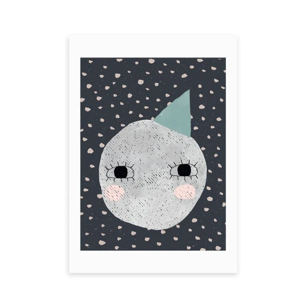 East End Prints Cute Moon Print - Image 2