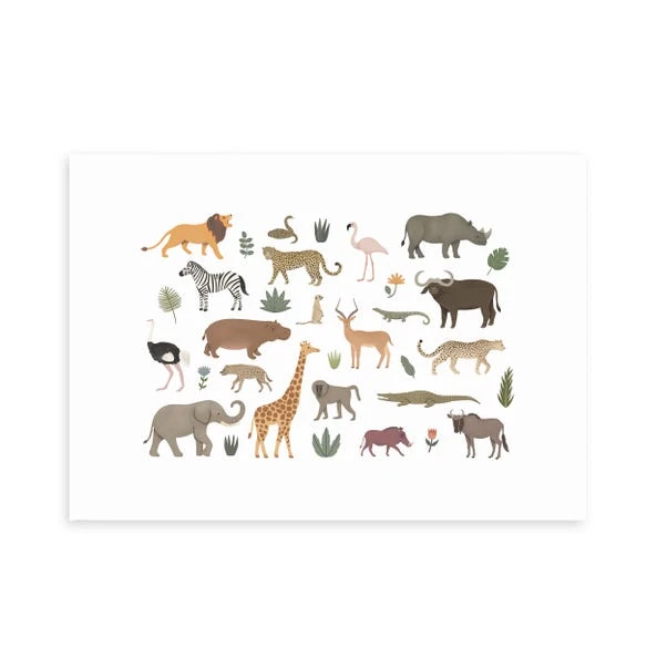 East End Prints New Safari Animals Print - Image 2